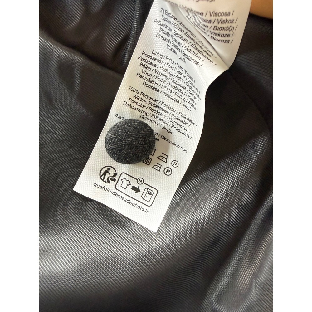 NWT JJXX women's Mary Brushed Reg Blazer TLR SN Dark Grey Pinstripe - Picture 11 of 11